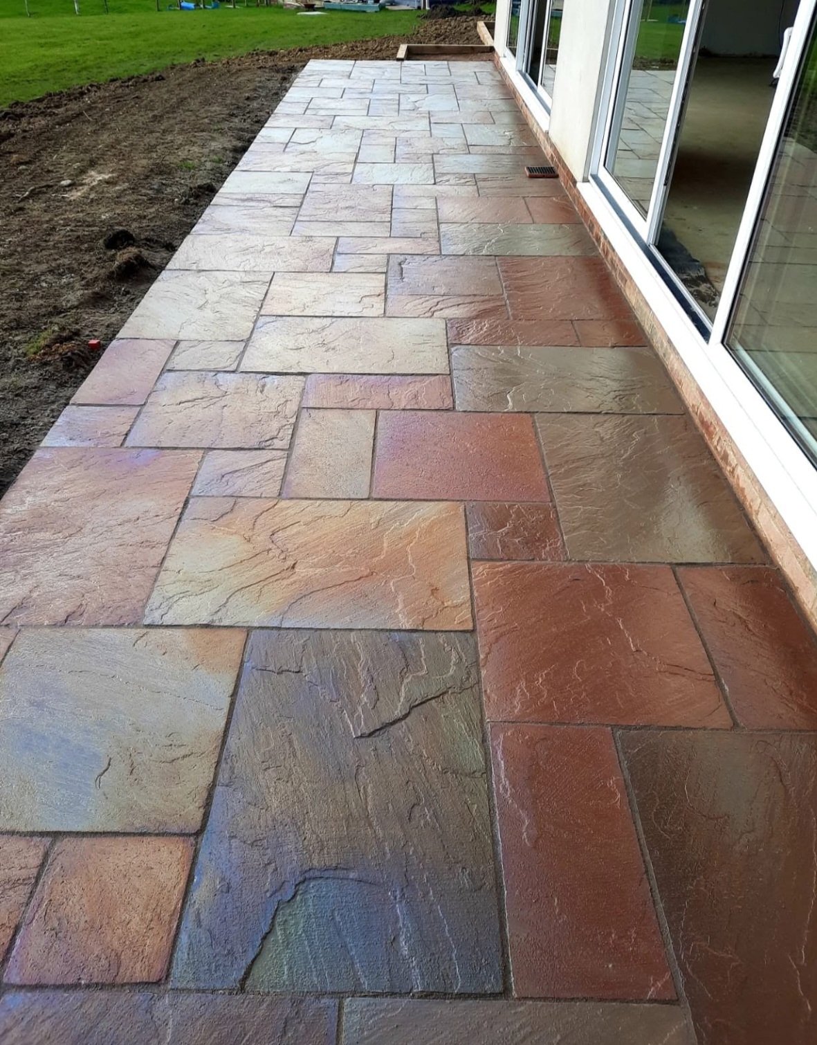 Sandstone walkway & terrace