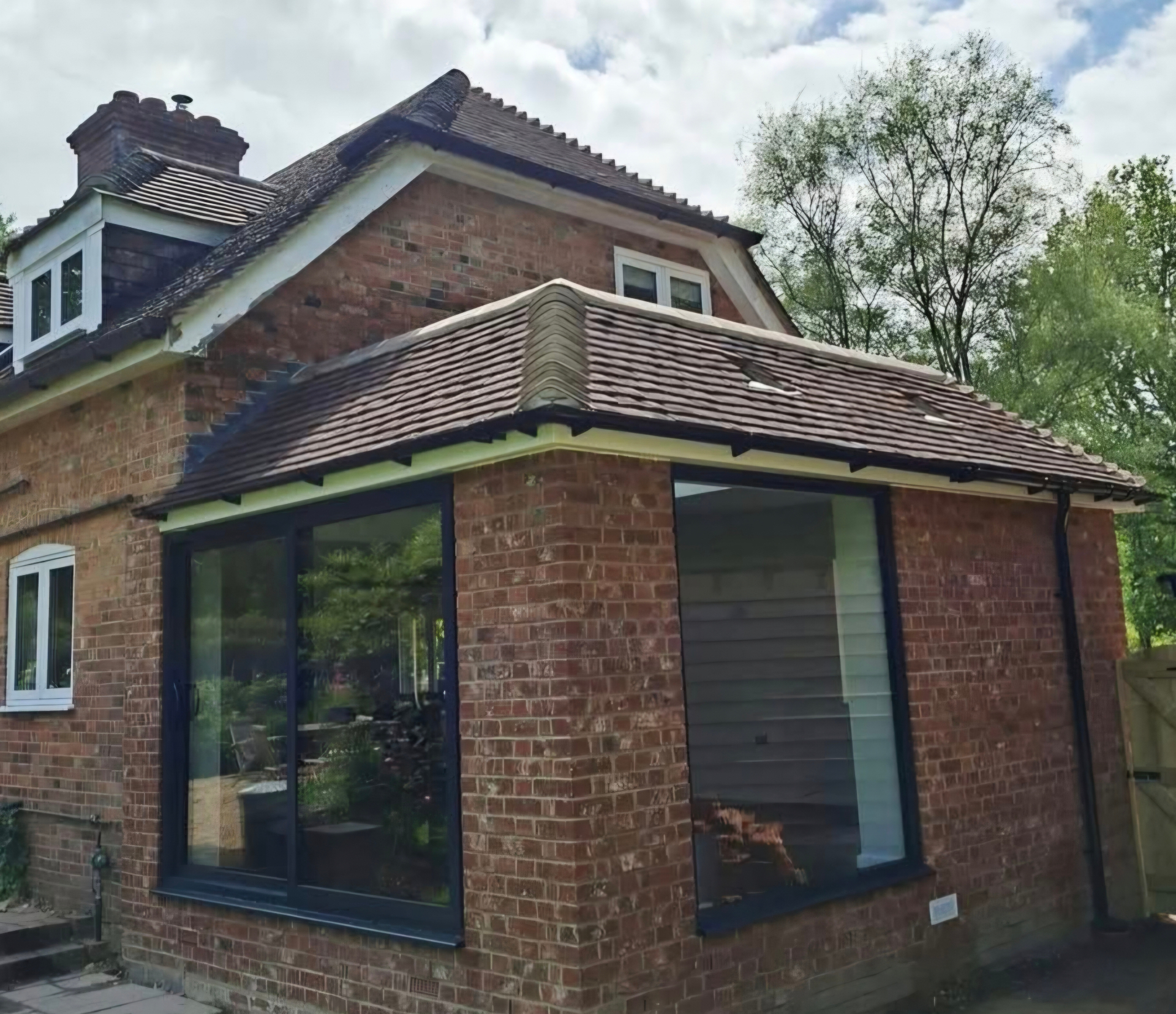 Tiled brick extension