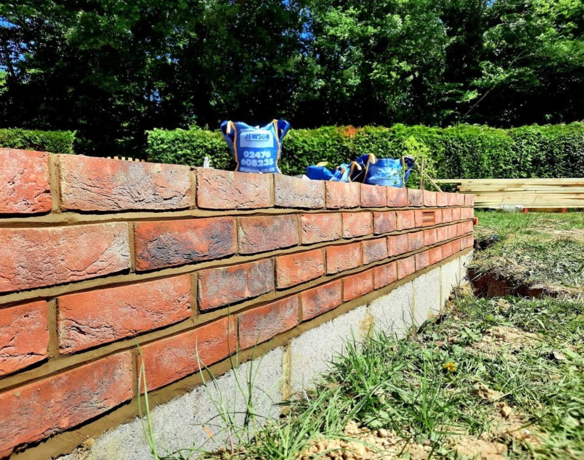 Reclaimed brick oversite