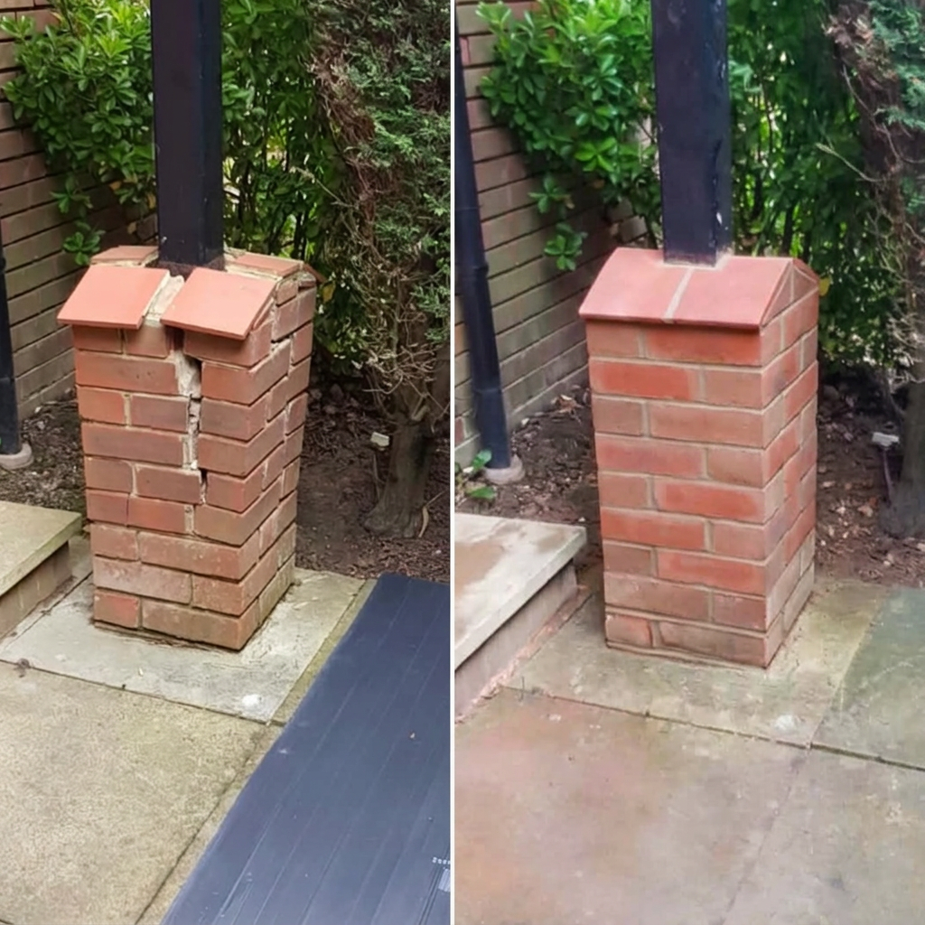 Brick pier repair — Hastings